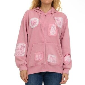 Disney Pets Pink Graphic Hoodie for Women
